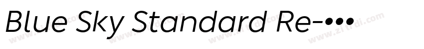 Blue Sky Standard Re字体转换